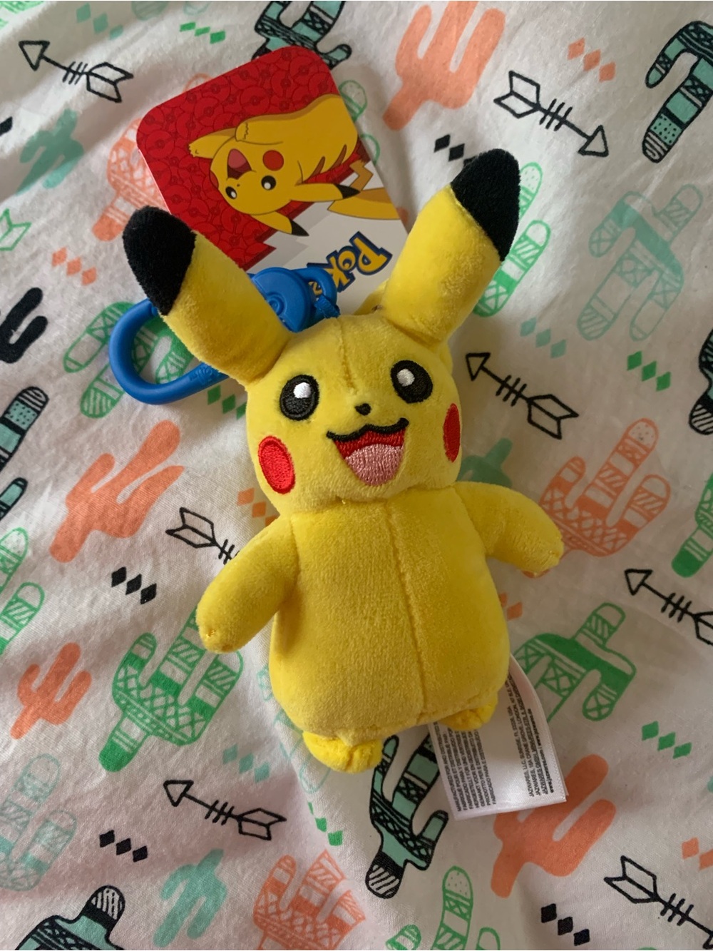 Pikachu Yellow Plush Keychain -